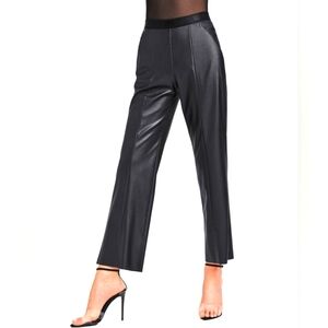 Nwot luxury Wolford Estella trousers faux leather Austria Croatia  sz S 155/65
